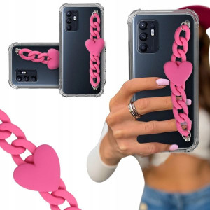 ETUI BLINK SHOCK do OPPO RENO 6 Łańcuszek z Sercem