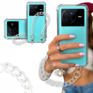 ETUI BLINK SHOCK do VIVO X80 Złote Karabińczyki