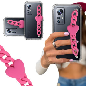 ETUI BLINK SHOCK do XIAOMI 12 Łańcuszek z Sercem