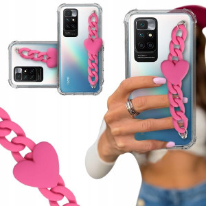 ETUI BLINK SHOCK do XIAOMI REDMI 10 Łańcuch Serce