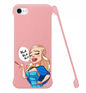 Etui COBY Matowe Róż do IPHONE SE2 Kreskówki Wzory