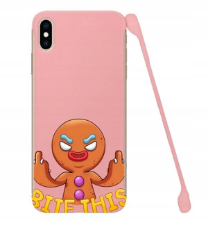 Etui COBY Różowy do IPHONE XS MAX Cartoon Wzory