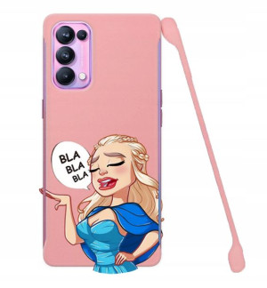 Etui COBY Różowy do OPPO RENO 5 PRO Cartoon Wzory