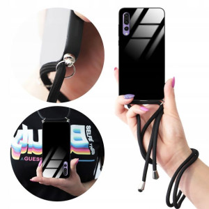 Etui Cross Glam do HUAWEI P20 PRO Czarny Sznurek