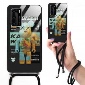 Etui Cross Glam do HUAWEI P40 Czarny Misie Wzory