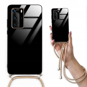 Etui Cross Glam do HUAWEI P40 PRO Złoty Sznurek