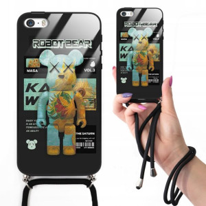 Etui Cross Glam do IPHONE 5 Czarny Bearbrick Wzory