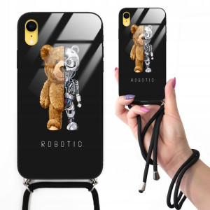 Etui Cross Glam do IPHONE XR Czarny Misie Wzory