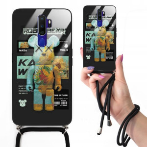 Etui Cross Glam do OPPO A11 Czarny Bearbrick Wzory