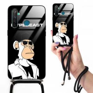 Etui Cross Glam do REALME 5 Czarny Bearbrick Wzory