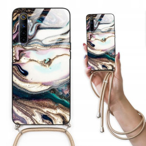Etui Cross Glam do REALME 6 Top Marmurki Wzory