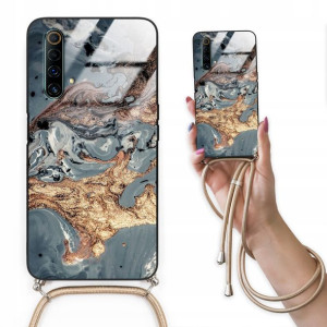 Etui Cross Glam do REALME X50 5G Marmurki Wzory