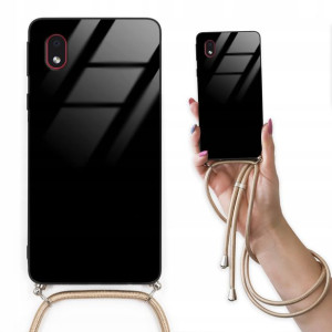 Etui Cross Glam do SAMSUNG A01 CORE Złoty Sznurek