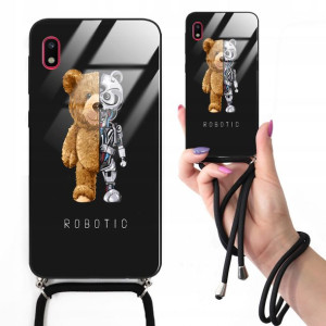 Etui Cross Glam do SAMSUNG A10 Czarny Misie Wzory