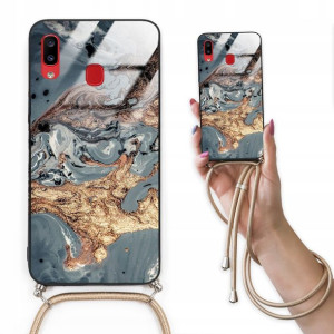 Etui Cross Glam do SAMSUNG A20 Top Marmurki Wzory