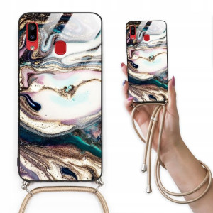 Etui Cross Glam do SAMSUNG A30 Top Marmurki Wzory