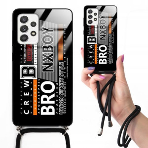 Etui Cross Glam do SAMSUNG A52 Czarny Misie Wzory