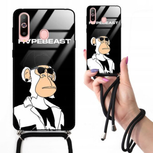 Etui Cross Glam do SAMSUNG A60 Czarny Misie Wzory