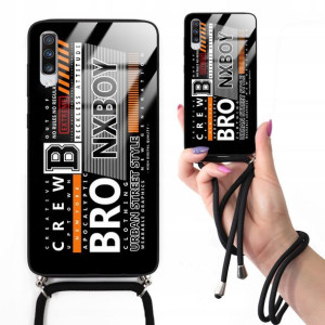 Etui Cross Glam do SAMSUNG A70 Czarny Misie Wzory