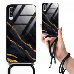 Etui Cross Glam do SAMSUNG A70 Marmurki Top Wzory