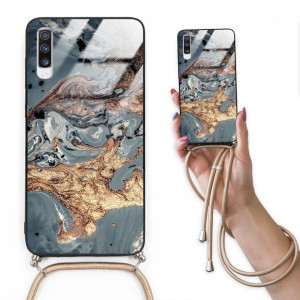 Etui Cross Glam do SAMSUNG A70S Top Marmurki Wzory