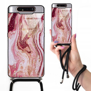 Etui Cross Glam do SAMSUNG A80 Marmurki Top Wzory