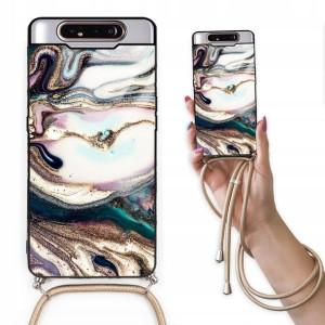 Etui Cross Glam do SAMSUNG A80 Top Marmurki Wzory