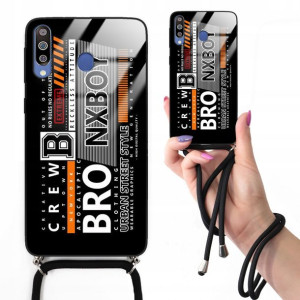 Etui Cross Glam do SAMSUNG M30 Czarny Misie Wzory
