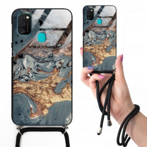 Etui Cross Glam do SAMSUNG M30s Marmurki Top Wzory