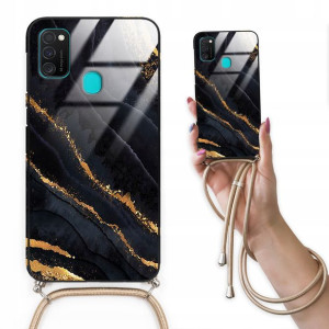 Etui Cross Glam do SAMSUNG M30s Top Marmurki Wzory