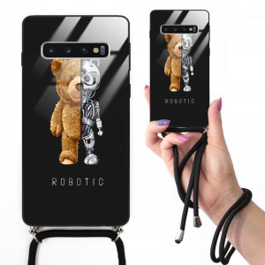 Etui Cross Glam do SAMSUNG S10 Czarny Misie Wzory