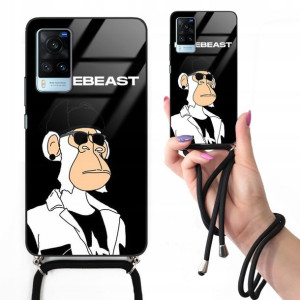 Etui Cross Glam do VIVO X60 Czarny Bearbrick Wzory