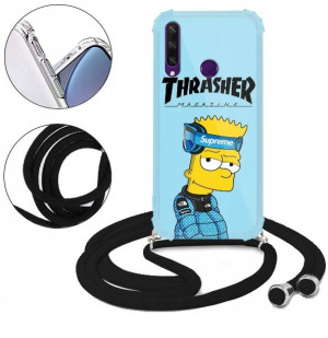 Etui Crossbody do HUAWEI Y6P Case Kreskówki Wzory