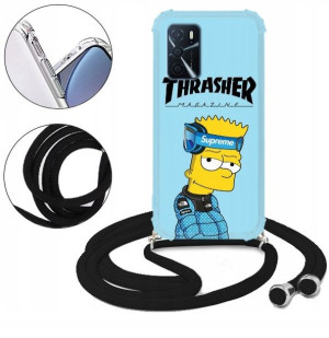 Etui Crossbody do OPPO A16 Case Kreskówki Wzory