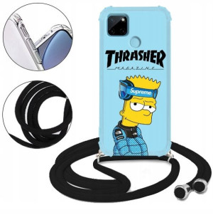 Etui Crossbody do REALME C25Y Case Kreskówki Wzory