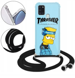 Etui Crossbody do SAMSUNG A21s Kreskówki Top Wzory