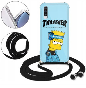 Etui Crossbody do SAMSUNG A70 Case Kreskówki Wzory