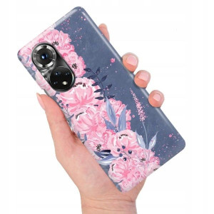 ETUI DO HUAWEI HONOR 50 PRO Kwiaty Flower Wzory
