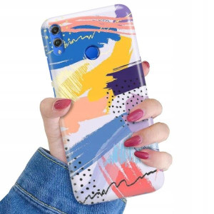 ETUI do HUAWEI HONOR 8X Kolorowe Pastele Top Wzory