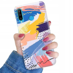ETUI do HUAWEI P30 LITE Kolorowe Pastele Top Wzory