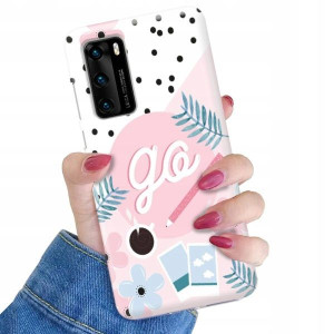 ETUI do HUAWEI P40 Kolorowe Pastele Letnie Wzory