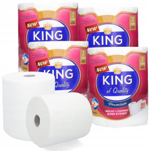 King Ręcznik Papierowy Kuchenny 300 Listków 4 Szt