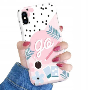 ETUI do iPHONE XS Kolorowe Pastele Letnie Wzory
