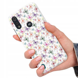 Etui do MOTOROLA E6S Case Motyle Butterfly Wzory