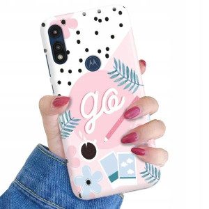 ETUI do MOTOROLA E7 Kolorowe Pastele Letnie Wzory