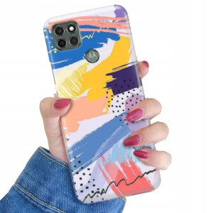 ETUI do MOTOROLA G9 POWER Kolorowe Pastele Wzory