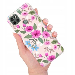 ETUI DO MOTOROLA G9 POWER Kwiaty Flower TOP Wzory