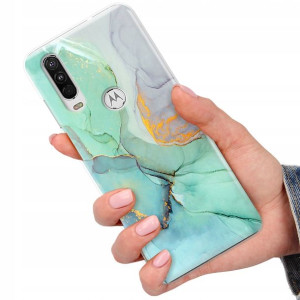 Etui do MOTOROLA ONE ACTION Case Marmurki Wzory