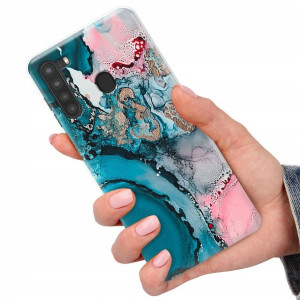 Etui do SAMSUNG A21 Obudowa Marmurki Letnie Wzory