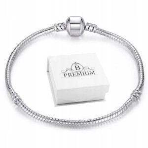 Srebrna Bransoletka Modułowa Damska Charms
